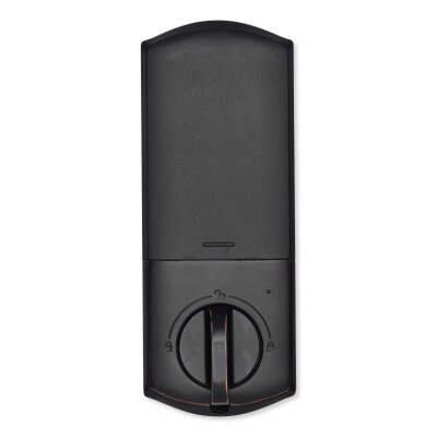 Qolsys IQ Lock-PG Push Button Deadbolt, Oil-Rubbed Bronze